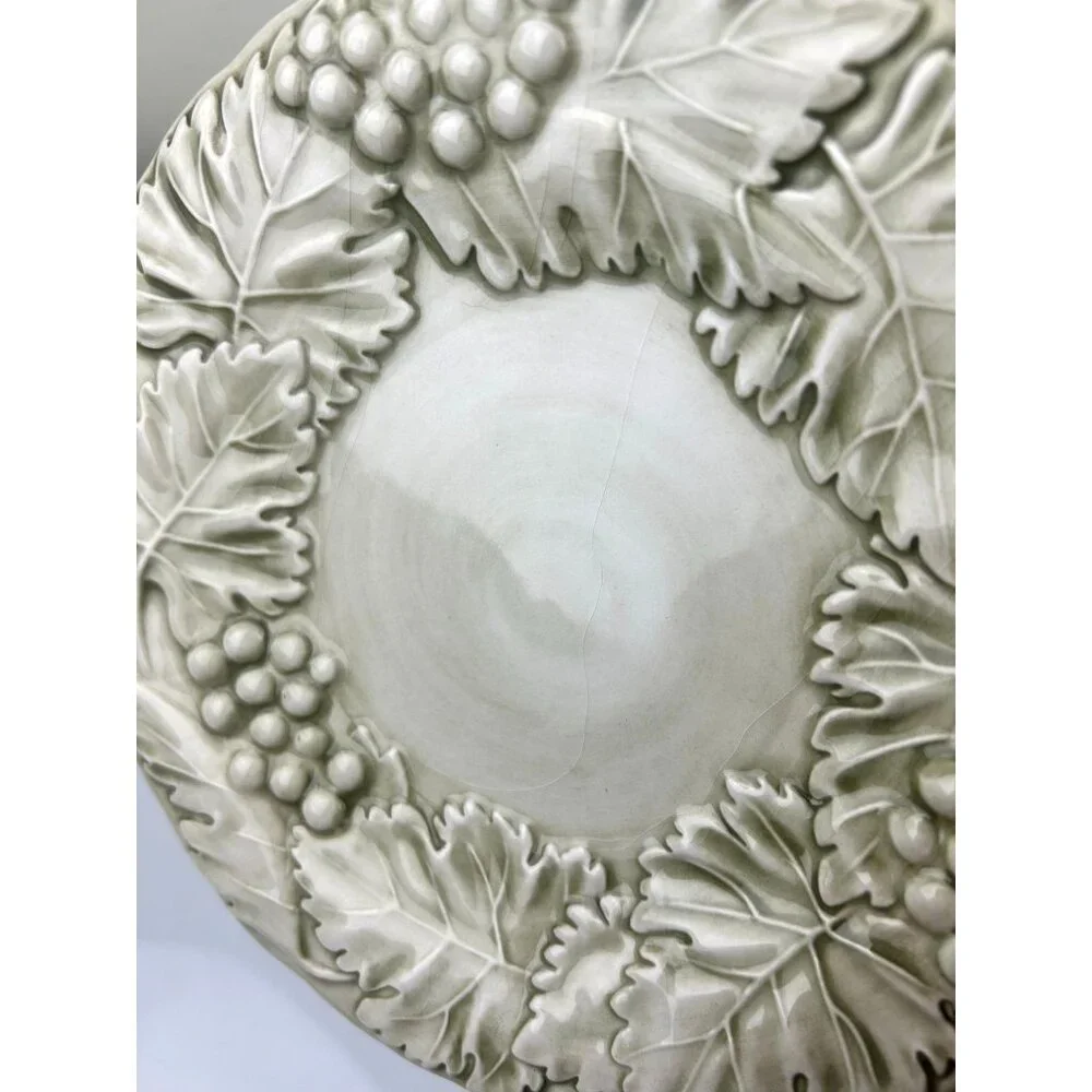 Williams Sonoma Napa Sage Italy Leaf Grape Dessert Bread Appetizer Plates 7